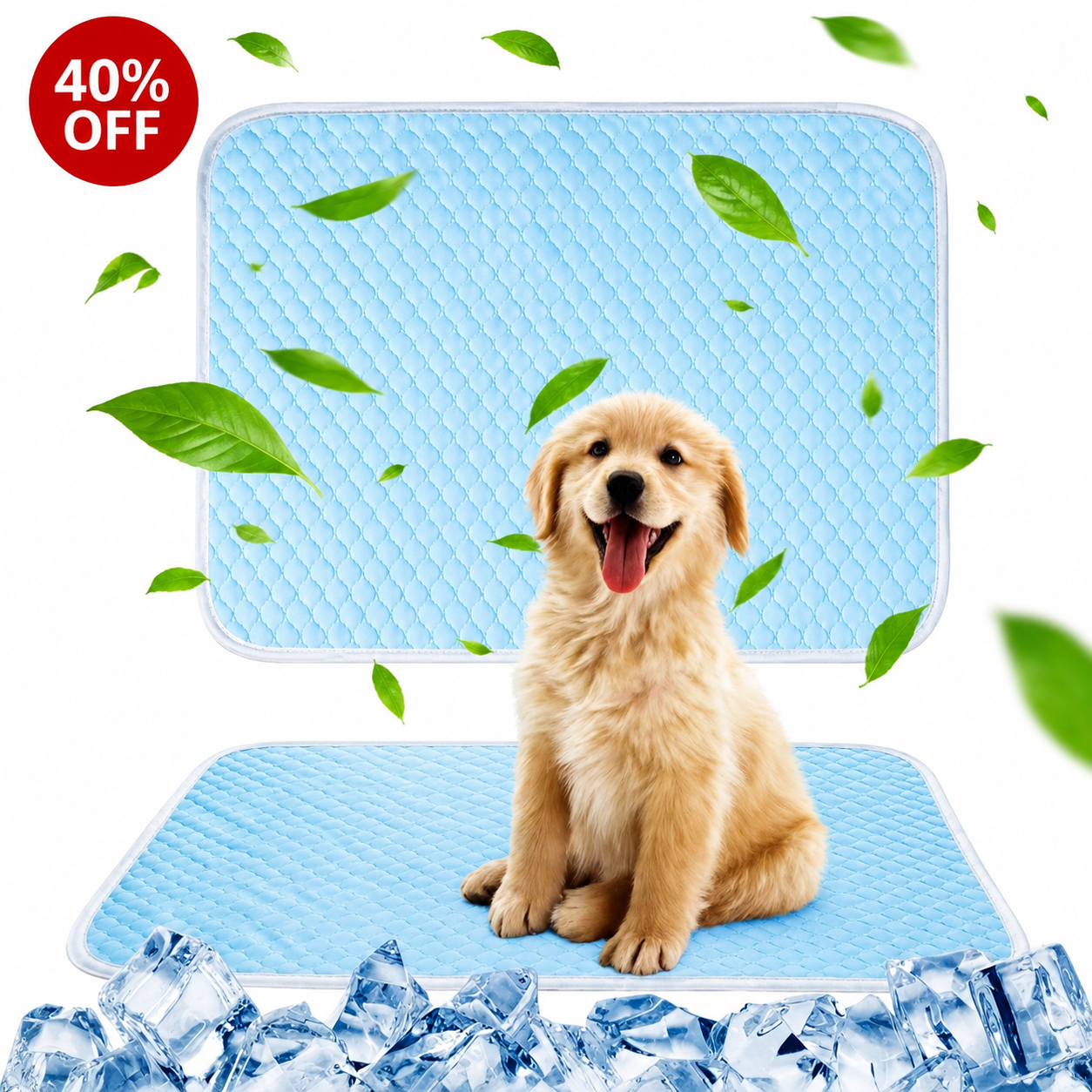 Ice Silk Cooling Mat for Dogs & Cats