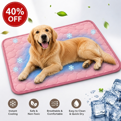 Ice Silk Cooling Mat for Dogs & Cats